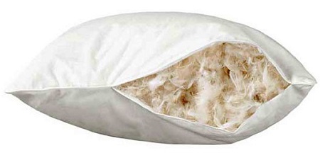 Подушка с натуральным наполнителем - перо.