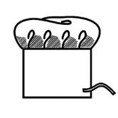 Колпак поварской (Комплект санитарно-хозяйственной одежды), ТУ 858-5783-2005 изв.1. Технический рисунок